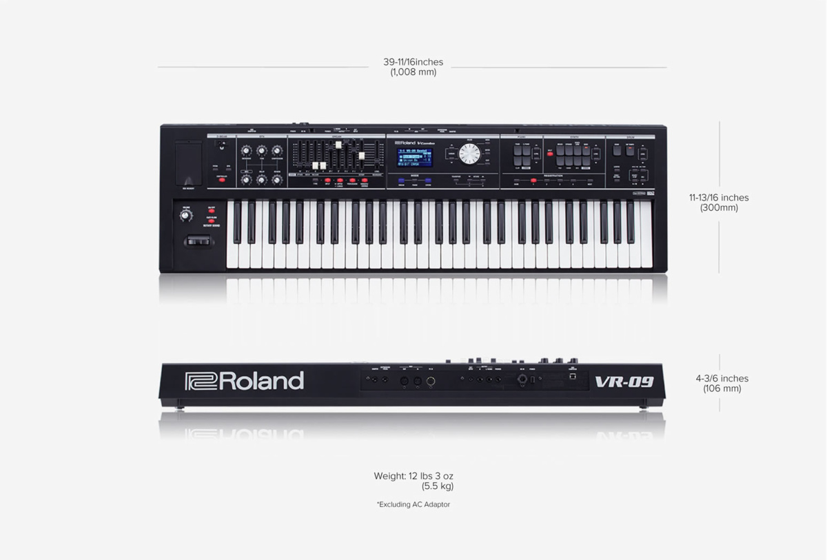 Roland VR-09B keyboard - ekspozycja3 Roland VR-09B keyboard - ekspozycja3