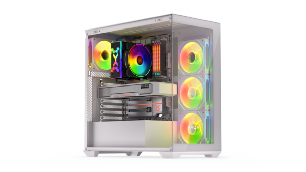 Komputer gamingowy | Ryzen 7 7800X3D 32GB RAM 2TB SSD RTX 5070 Win 11 WiFi W Białej Obudowie