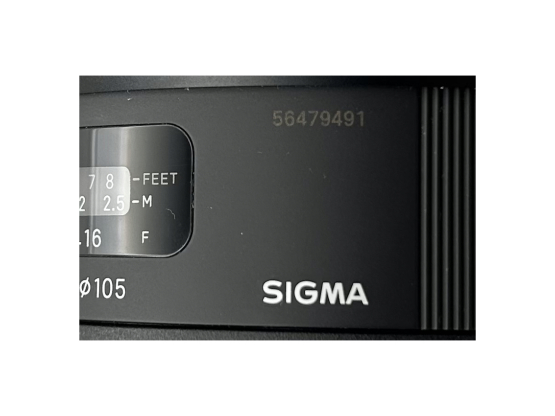 SIGMA ART 105/1.4 DG HSM | Nikon F | SN 56479491 |2 SIGMA ART 105/1.4 DG HSM | Nikon F | SN 56479491 |2