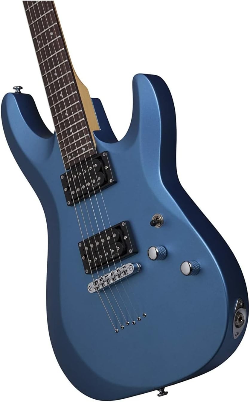 Schecter C-6 Deluxe, Satin Metallic Light Blue - Gitara elektryczna2 Schecter C-6 Deluxe, Satin Metallic Light Blue - Gitara elektryczna2
