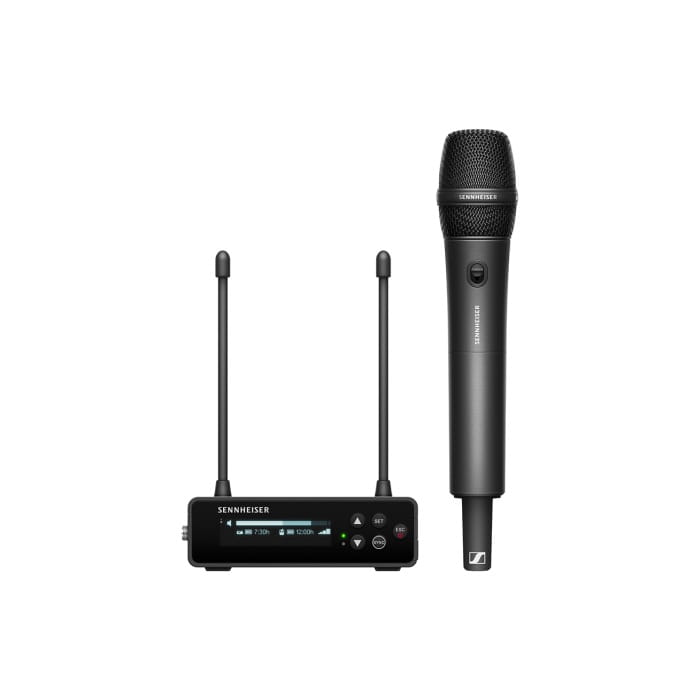 Sennheiser EW-DP 835 SET (R4-9: 552 - 607,8 MHz) - Cyfrowy bezprzewodowy system nakamerowy z mikrofonem do ręki z kapsułą MMD 835 Sennheiser EW-DP 835 SET (R4-9: 552 - 607,8 MHz) - Cyfrowy bezprzewodowy system nakamerowy z mikrofonem do ręki z kapsułą MMD 835