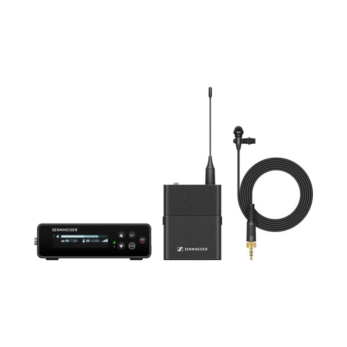 Sennheiser EW-DP ME2 SET (R1-6: 520 - 576 MHz) - Cyfrowy bezprzewodowy system nakamerowy z krawatowym mikrofonem dookólnym ME 2 Sennheiser EW-DP ME2 SET (R1-6: 520 - 576 MHz) - Cyfrowy bezprzewodowy system nakamerowy z krawatowym mikrofonem dookólnym ME 2