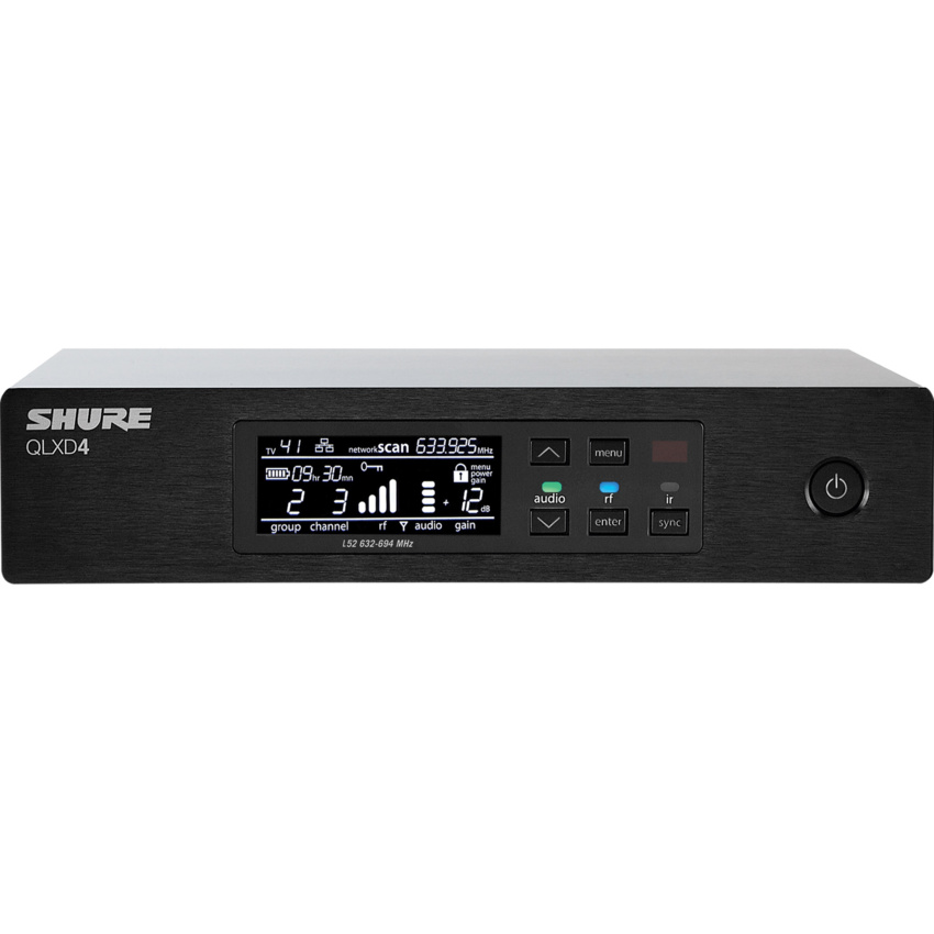 Shure QLXD4E=-G51 - odbiornik cyfrowy (470-534 MHz) Shure QLXD4E=-G51 - odbiornik cyfrowy (470-534 MHz)