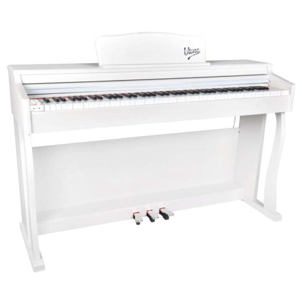 V-TONE BL-8808 WH pianino cyfrowe do nauki USB MIDI białe + ława0