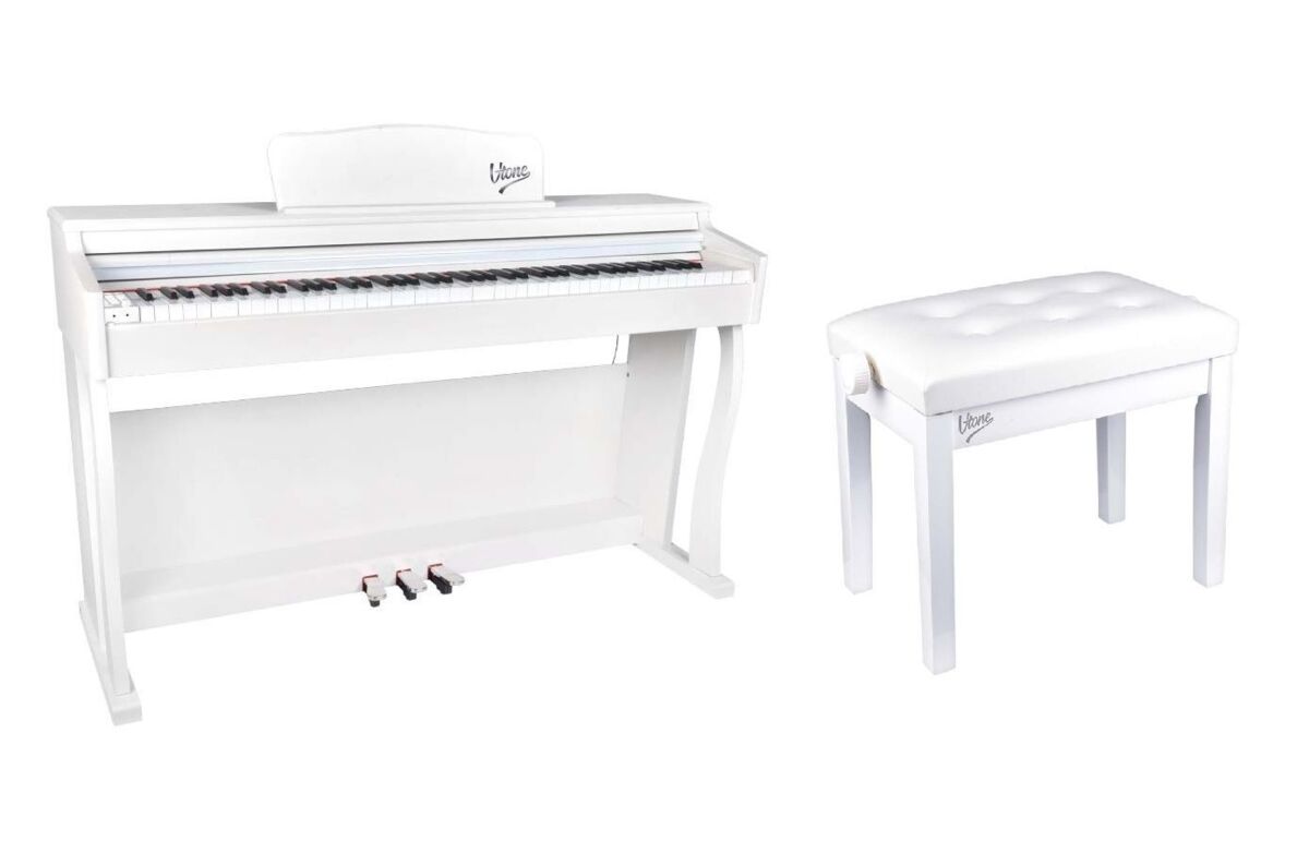 V-TONE BL-8808 WH pianino cyfrowe do nauki USB MIDI białe + ława V-TONE BL-8808 WH pianino cyfrowe do nauki USB MIDI białe + ława