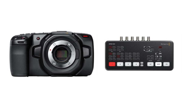 Zestaw Kamera cyfrowa Blackmagic Pocket Cinema Camera 4K + Blackmagic Design ATEM SDI