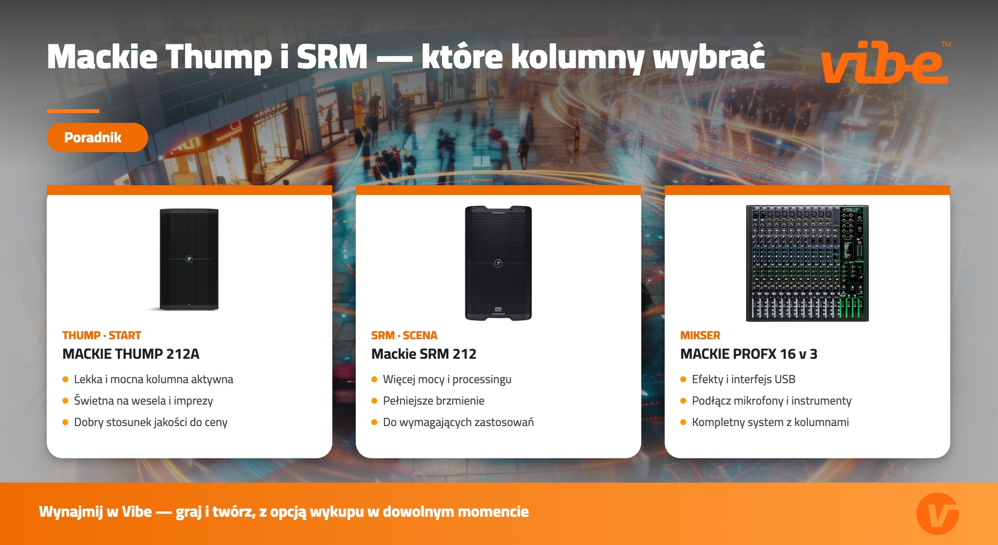 Mackie Thump i SRM — które kolumny wybrać