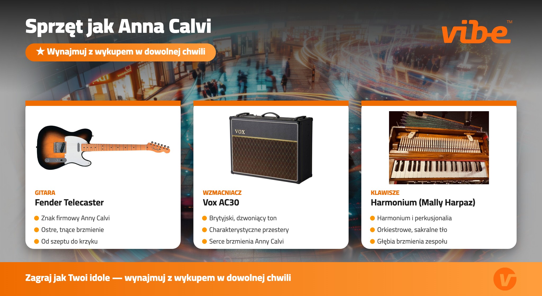 Sprzęt jak Anna Calvi — Fender Telecaster, Vox AC30, harmonium w Vibe